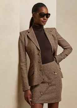 Adryan Houndstooth Tweed Jacket