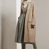 Karima Herringbone Tweed Car Coat