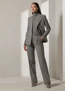 Stamford Chalk-Stripe Flannel Trouser