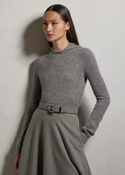 Wool Jersey Long-Sleeve Hoodie