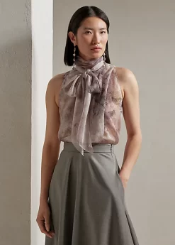 Pollard Print Chiffon Sleeveless Blouse