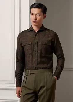 Paisley-Print Wool Shirt