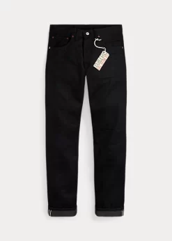 Slim Fit Black-on-Black Selvedge Jean